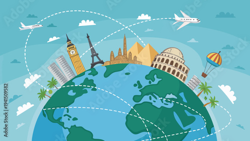 Explore the world with iconic landmarks and travel destinations