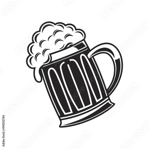 mug of beer of vector illustration