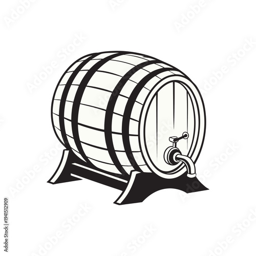 vector illustration of a red wine bottle