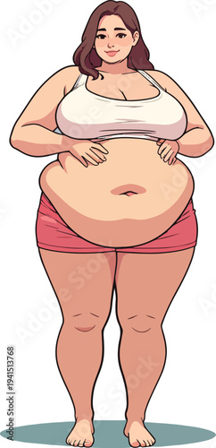 donna in varie pose illustrazione in costume da bagno in biancheria intima o vestita  vettoriale	
