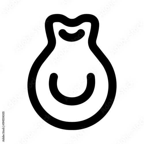 Money bag icon. Money bag modern professional line icon with minimal vector design representing wealth, finance, savings, and monetary concept.