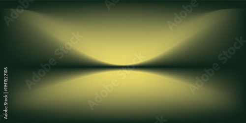 Blank green yellow soft gradient background for digital design of Ramadan or Eid celebration poster