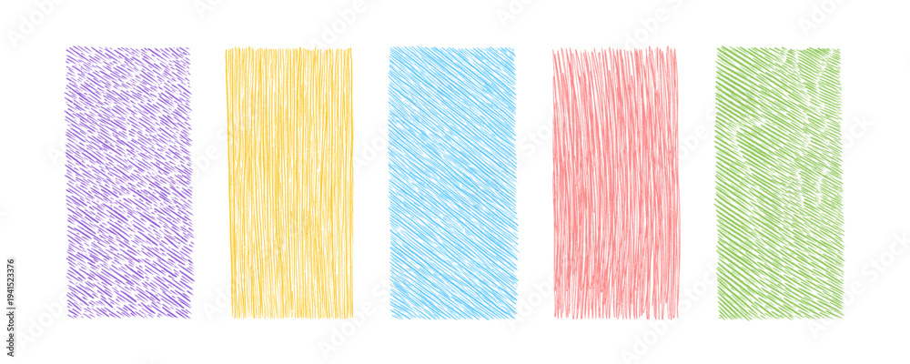 Fototapeta premium Hand drawn hatch pattern. Cross texture. School pencil diagonal stripe