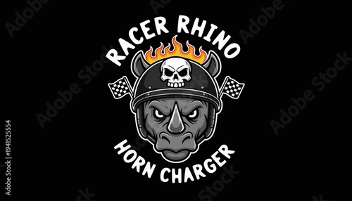 Racer Rhino Horn Charger Black Logo.