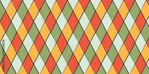 Vintage Circus Seamless Pattern, Hand Drawn, Old Festive Template, Poster Design, Circus Flyer, Card, Festival, Carnaval, Geometric, Vector