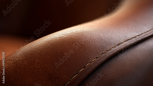 Leather seat conditioning photorealistic close-up detailing