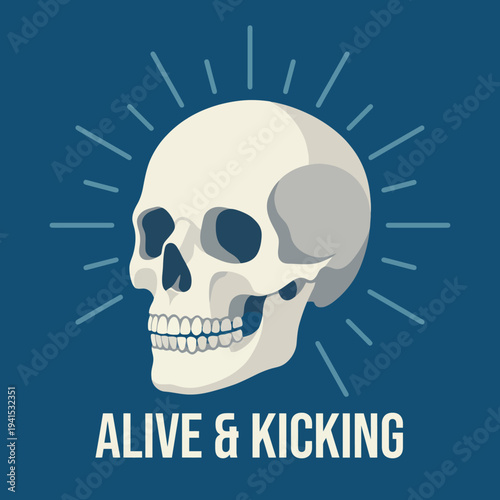 A minimalist artistic representation of a skull, reflecting themes of life, vitality, and existence, giving viewers a deeper perspective on living fully and embracing life's moments.