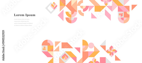 幾何学 抽象 サークル パターン 花 春 背景