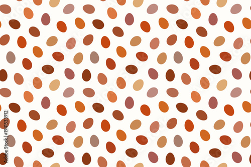 Chocolate eggs seamless vector pattern, simple background for packaging graphic design, banners and cards