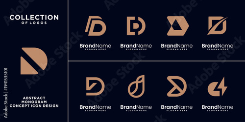 Letter G logo icon design collection.