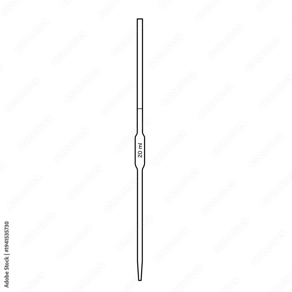 Obraz premium Volumetric pipette(20ml)