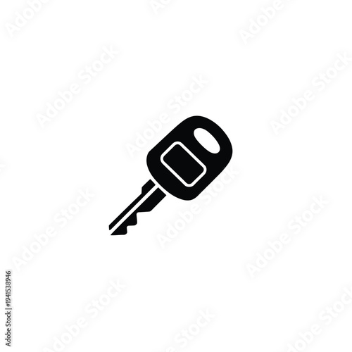 Solid fill of a black car rental key car key black key transportation