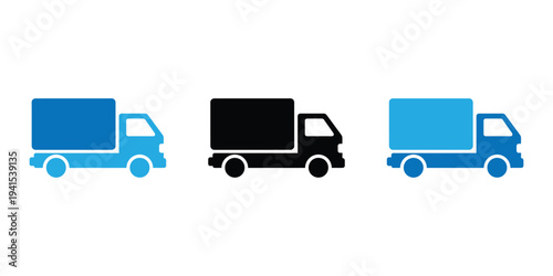 Truck icon logo. truck icon set.