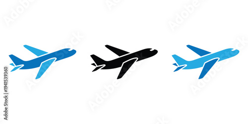 airplane logo. airplane icon set.