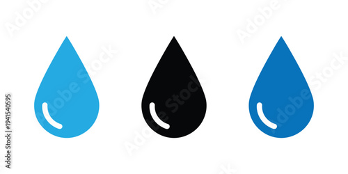 water drop icon. water logo.