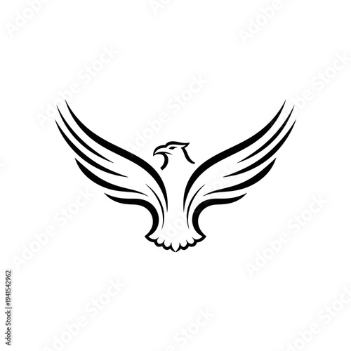 Wallpaper Mural Elegant Eagle Silhouette Illustration For Your Designs Torontodigital.ca