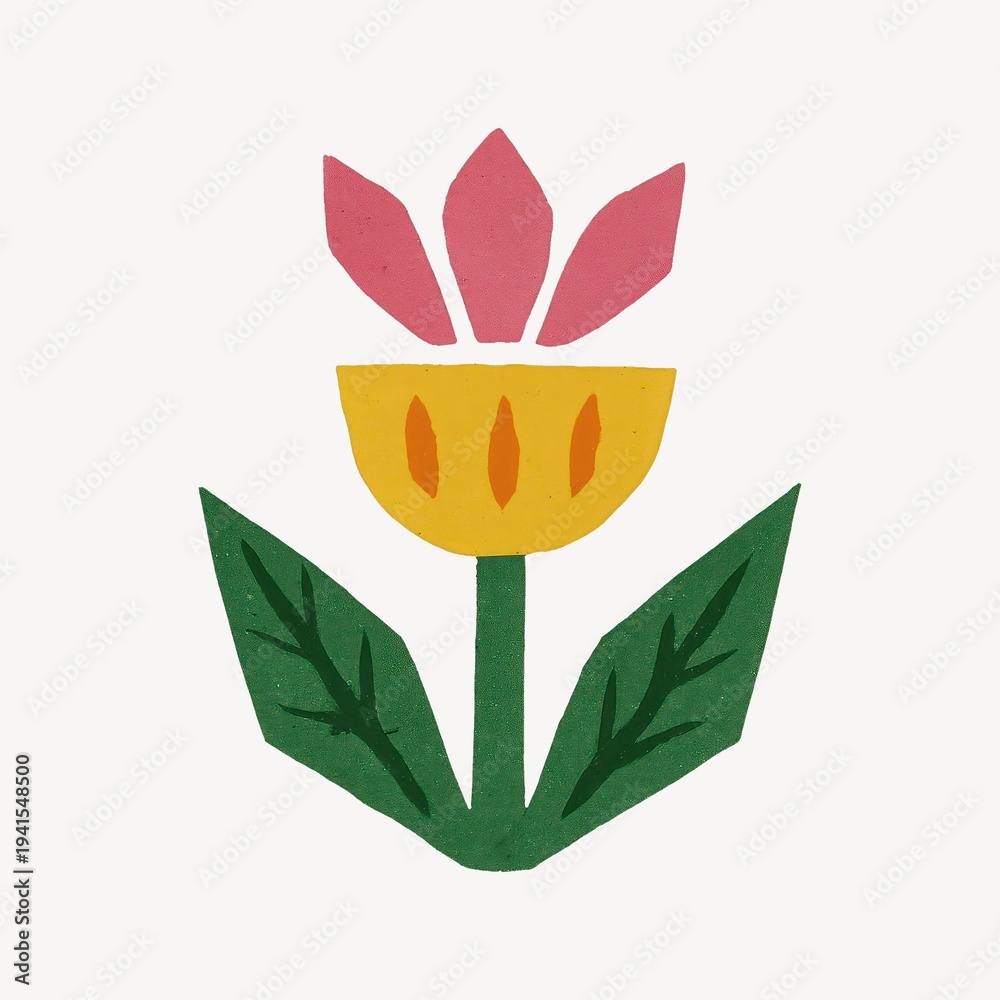 Fototapeta premium Colorful abstract floral illustration