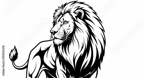lion head vector