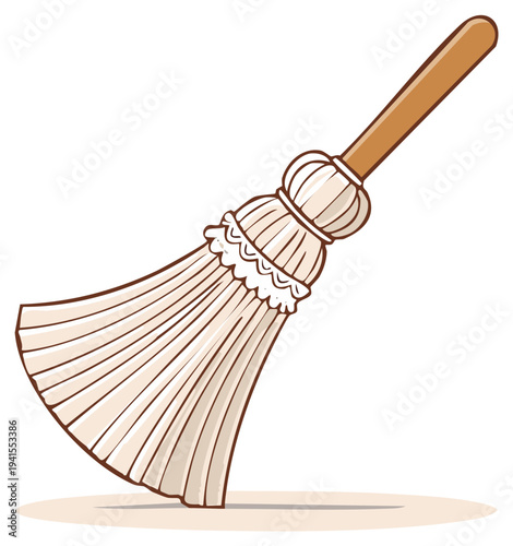 Vintage Broom: Antique Sweep Tool for Cleaning and Tidiness in Retro Style