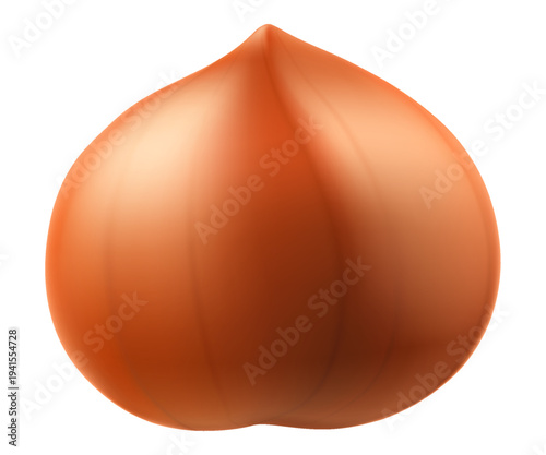 Hazelnuts in the shell. Isolated on white background. Hazelnut kernels are ripe and tasty, a healthy treat, a source of protein. For snacks and chocolate spread. Realistic 3d vector illustration.