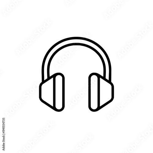 Headphones with soundwave icon logo design. Audio waveform sign and symbol. Music and podcast vector illustration isolated on white background.