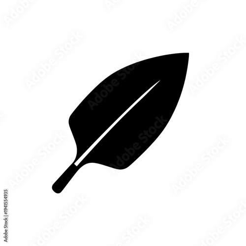 Gardening leaf shovel icon logo design. Garden spade sign and symbol. Nature landscaping tool silhouette.