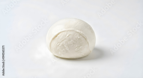 White Bread Dough Ball Isolated on White Background