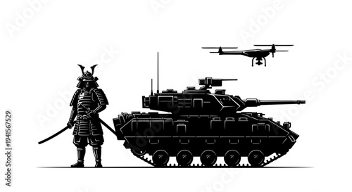 Samurai Warrior, Modern Tank, and Drone: Past, Present, and Future of Warfare