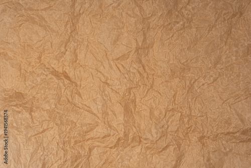 Crumpled paper as background. Top view.