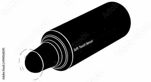 Close-up of a sleek, modern sensor with a soft touch tip, highlighting advanced technology.