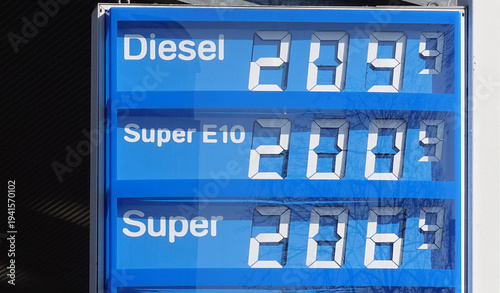 diesel and super petrol gas prices in Germany climbed over 2 euro per liter mark in 2026