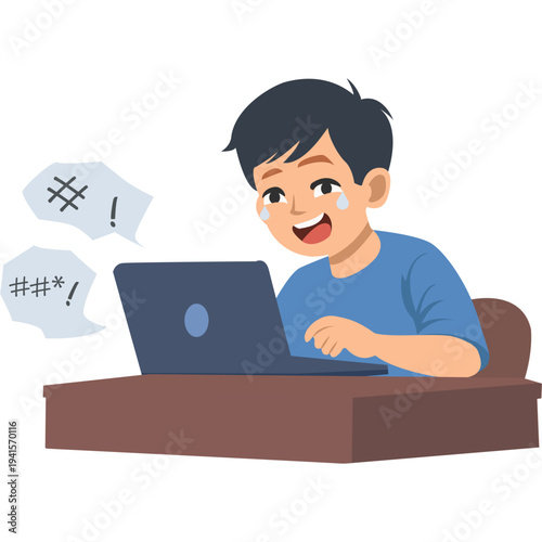 Cyberbullying Illustration