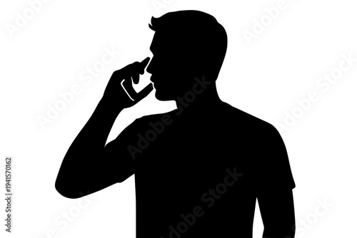 Business professional pointing forward silhouette leadership strategy goal success motivation black and white