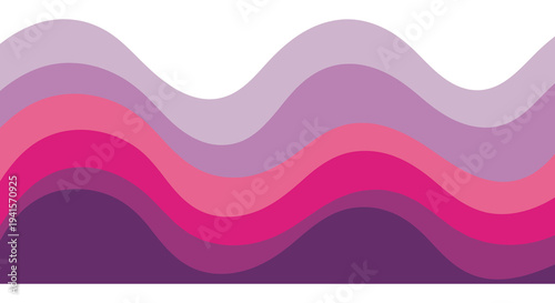 Abstract waves in shades of purple and pink create a flowing layered background illustration a captivating silhouette high quality professional detailed