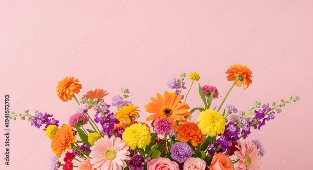Obraz premium Vibrant flowers for mom on mother's day a colorful bouquet to celebrate love and appreciation