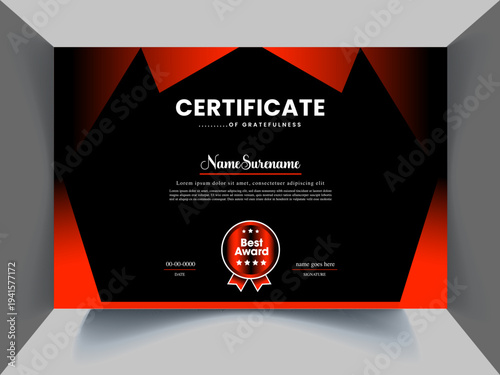 unique modern certificate design