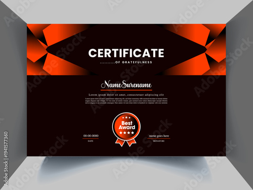 unique modern certificate design