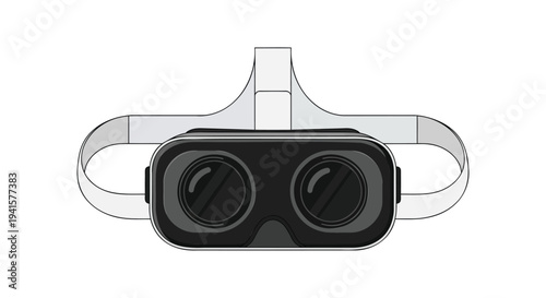 Vector illustration of a virtual reality headset