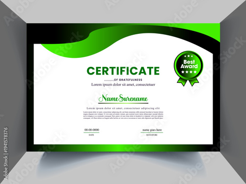 unique modern certificate design