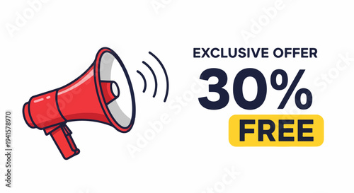 Exclusive offer ticket featuring thirty percent savings plus free bonus for limited time