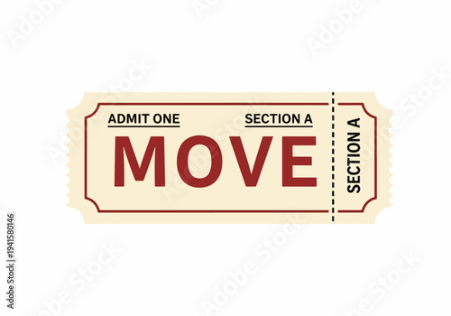 Stylish admit one pass design for exclusive access experiences