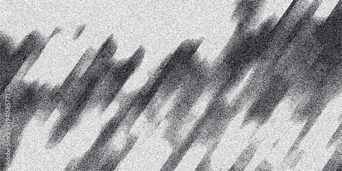 Abstract grayscale background with diagonal striped patterns and a grainy texture, creating a dynamic and textured visual for graphic design and digital art applications