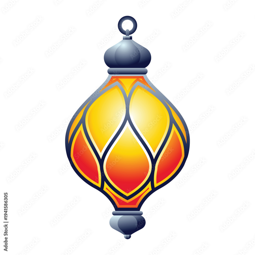 Fototapeta premium Gradient color illustrations for Ramadan Lanterns