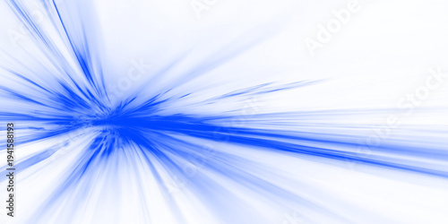 Obraz na płótnie Minimal blue abstract background with smooth waves, light glow and clean composi
