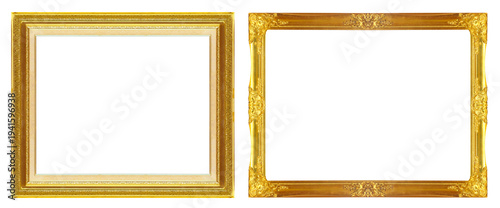 Golden picture frames