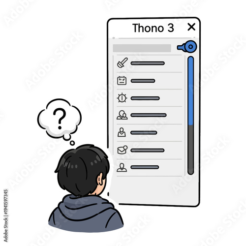 Man Looking at Mobile Phone Screen Confused.