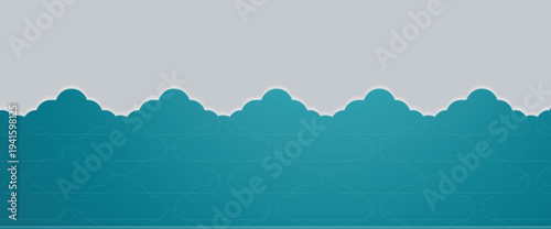 Cloud design concept technology background and network security services