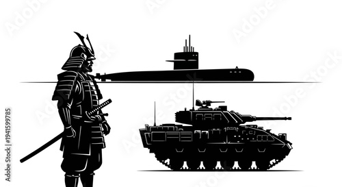 Samurai Warrior, Submarine, and Tank: A Comparison of Military Power Through Ages