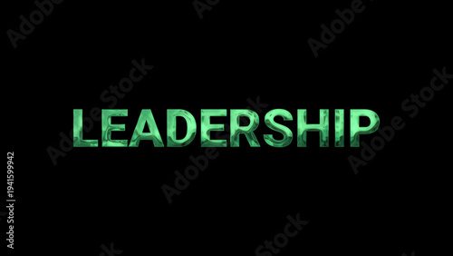leadership metallic Green effect background