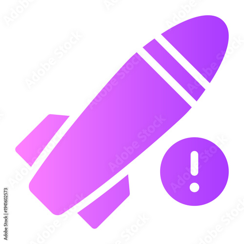 warning gradient icon